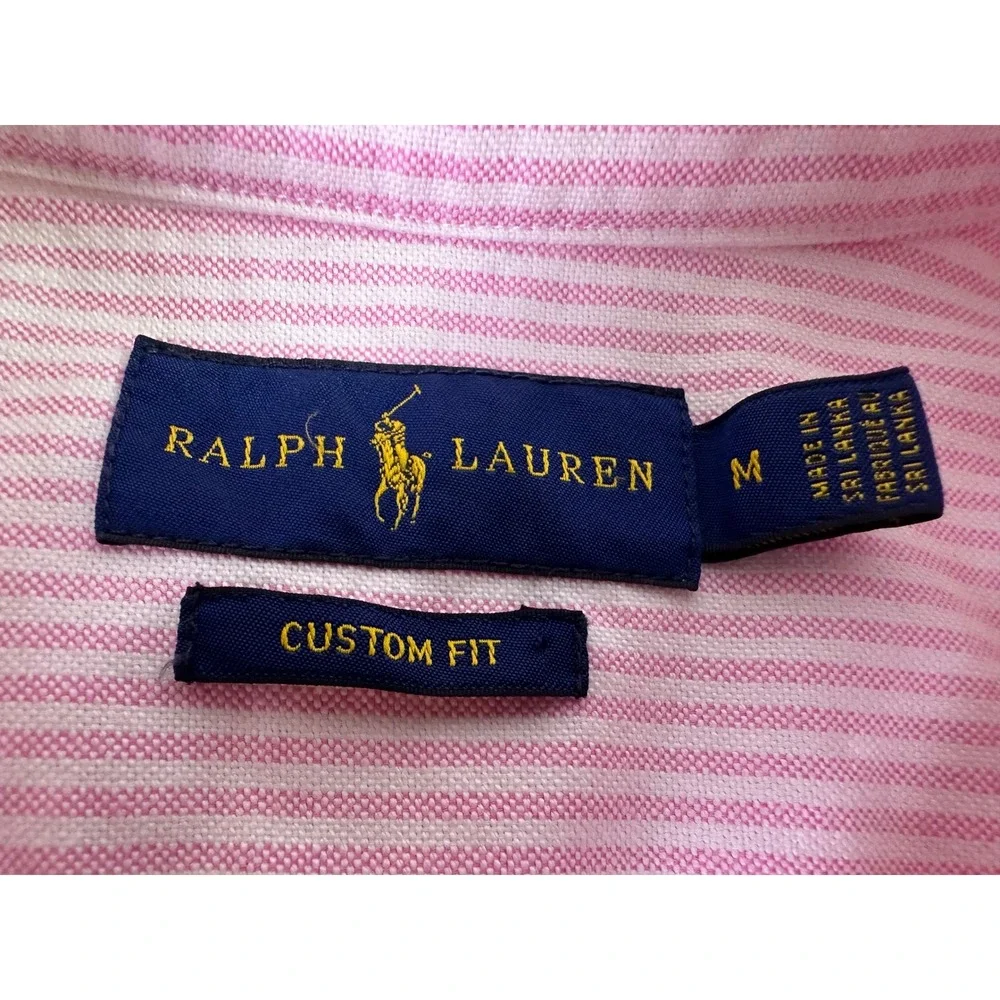 Ralph Lauren Pink Striped Casual Button Down Shirt - Picture 3 of 9